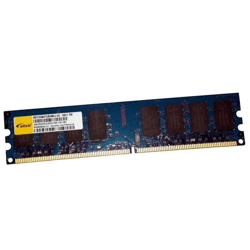 Elixir 2Go RAM M2Y2G64TU8HB0J-3C DDR2 PC2-5300U 667Mhz 240Pin 2Rx8 1.8v CL5