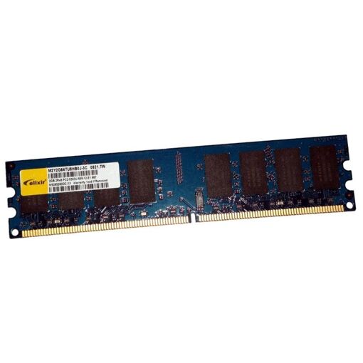 Barrette de mémoire vive Elixir M2Y2G64TU8HB0J-3C DDR2 SDRAM PC2-5300U 667MHz 240 broches 2Rx8 1,8V CL5