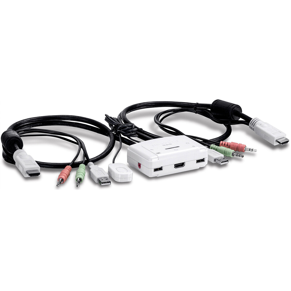 Commutador KVM Trendnet TK-215i de 2 puertos USB/HDMI