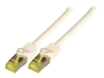 Cable EFB-Elektronik RJ-45 - 3 m, CAT 7, SFTP, moldeado, sin halógeno - blanco