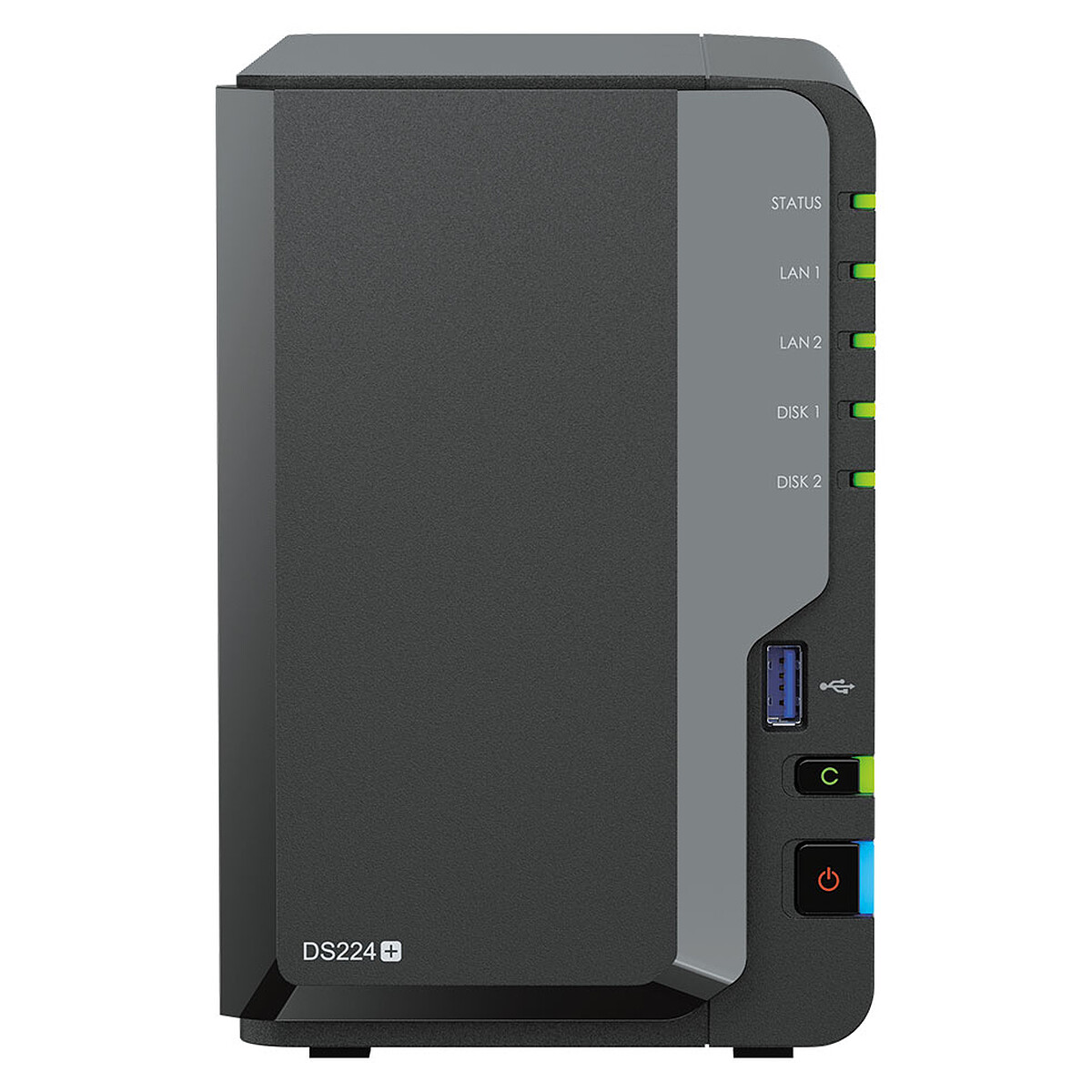 Synology DiskStation DS224+ 2-Bay NAS - 2GB DDR4 RAM - Intel Celeron J4125 (No Hard Drive)