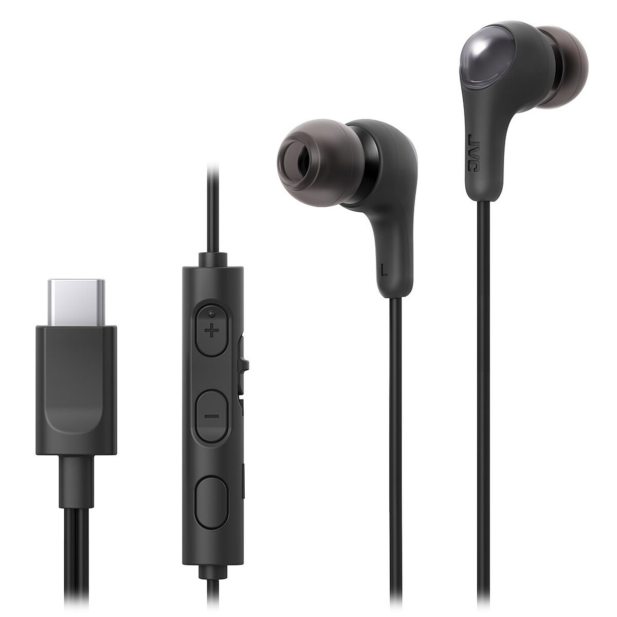 JVC HA-FR9UC Earbuds, Black