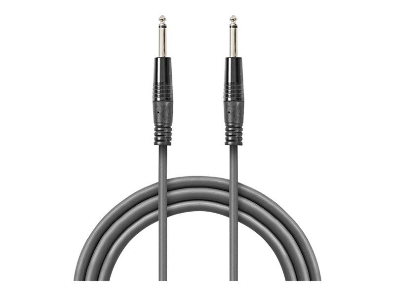 Cable de audio de la serie Nedis OnStage - 3 m, macho mono a macho mono - Gris oscuro
