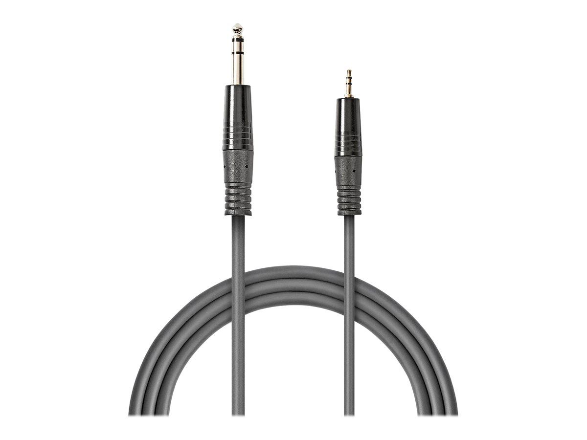 Cable de audio Nedis OnStage - Conector estéreo macho a minifono macho 3.5 mm - 1.5 m - Gris oscuro