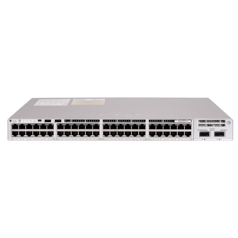 Cisco Catalyst 9200L Switch - Network Essentials - C3 Managed - 12x 10/100/2.5G/5G/10GBase-T + 36x 10/100/1000 (PoE+) + 4x SFP+ 10G (uplink) - Rack-mountable - PoE+ (1440W)