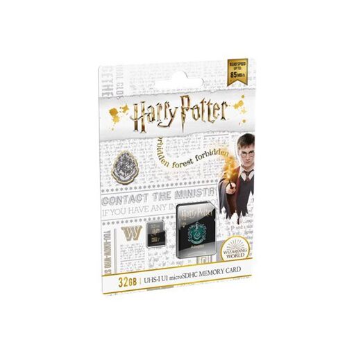 Carte mémoire flash Dexxon Slytherin Harry Potter (adaptateur microSDHC - 32 Go - UHS-I U1)