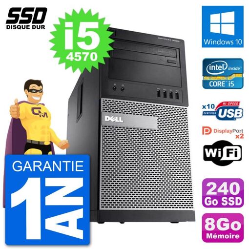 Dell OptiPlex 9020 Desktop PC - Intel Core i5, 8GB RAM, 240GB SSD, Windows 10