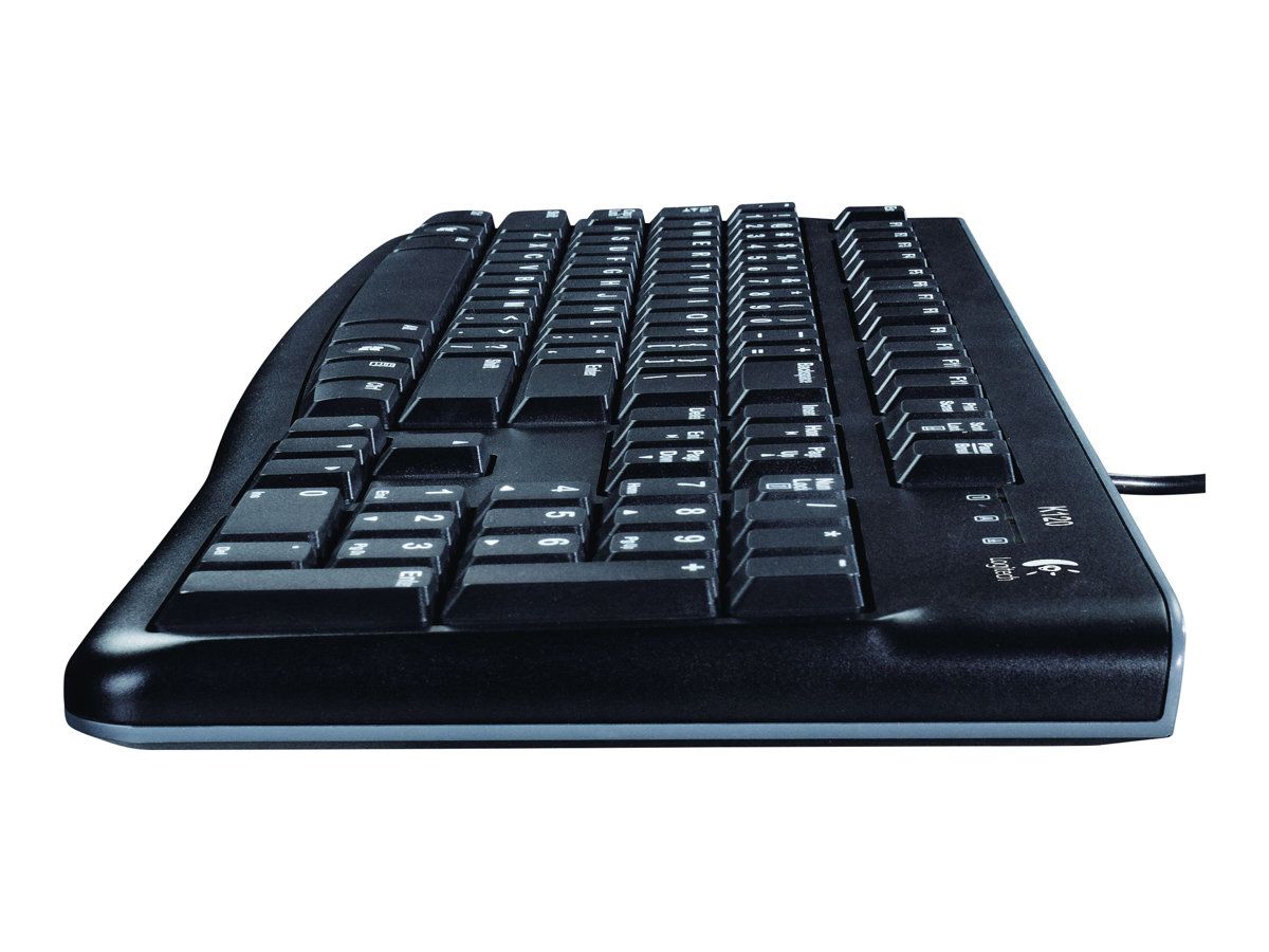 Logitech K120 Keyboard - USB - Italian - Black - OEM