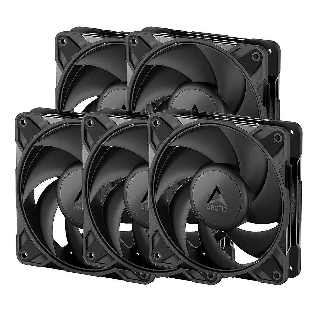 Arctic P12 Pro LN Black - 5 Pack