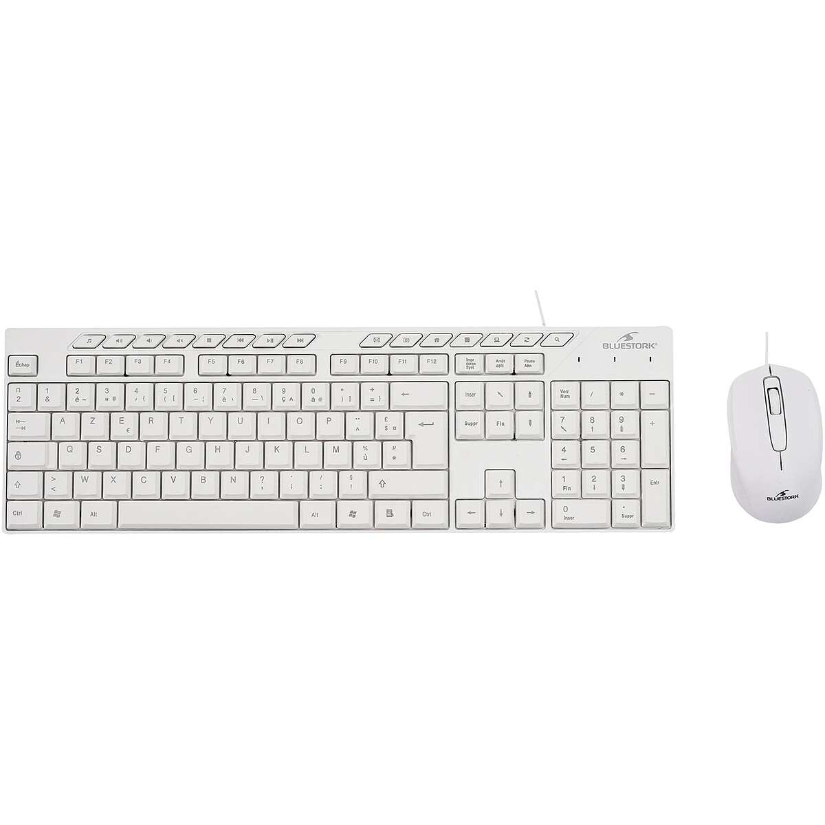 Bluestork KB Media Office Keyboard (White)