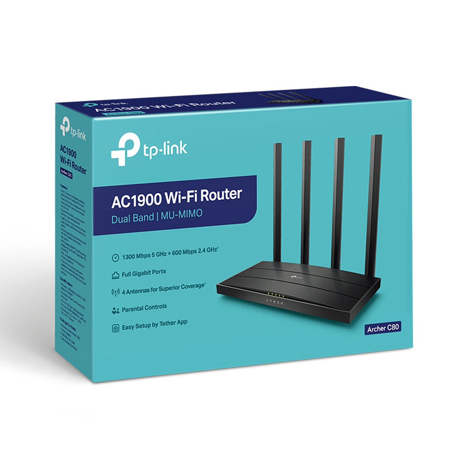 TP-LINK Archer C80 AC1900 Wi-Fi Router