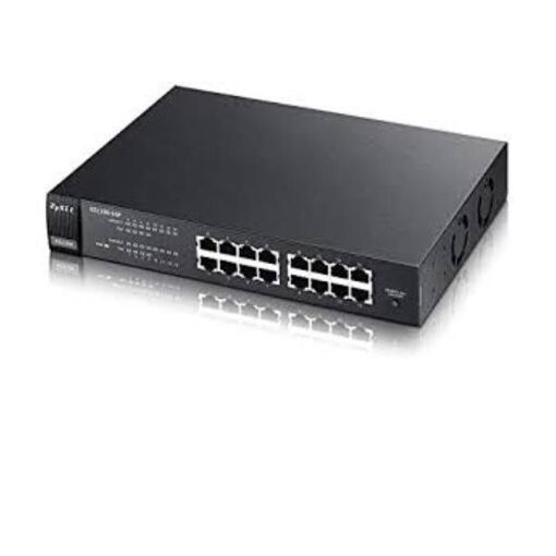 ZyXEL GS1100-16 Network Switch, 16-Port Gigabit Unmanaged, Black