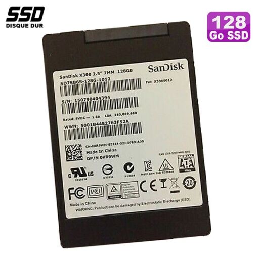 Unidad de estado sólido (SSD) interna Sandisk Dell X300 de 128 GB y 2,5 pulgadas