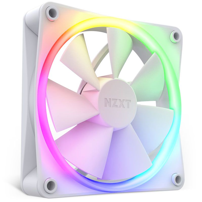 NZXT F120 RGB White 120mm Single Fan