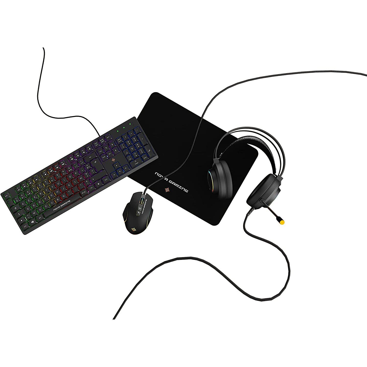 Kit de juego Mobility Lab Aquila RGB de Nova Gaming 4 en 1
