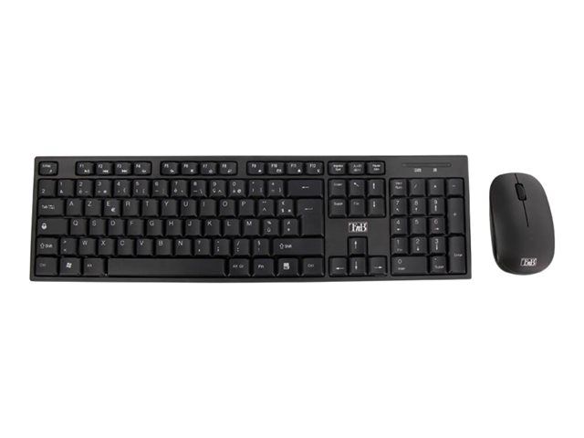 Combo inalámbrico TNB Classy - Teclado y ratón - 2,4 GHz - Negro