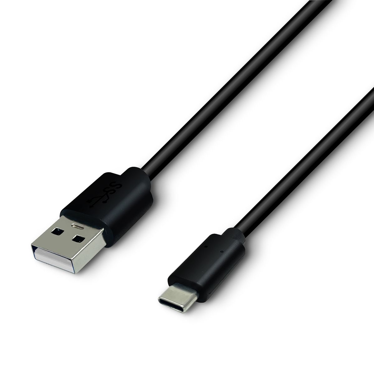 Câble Waytex USB C vers USB A 3.1, 3 m, Noir