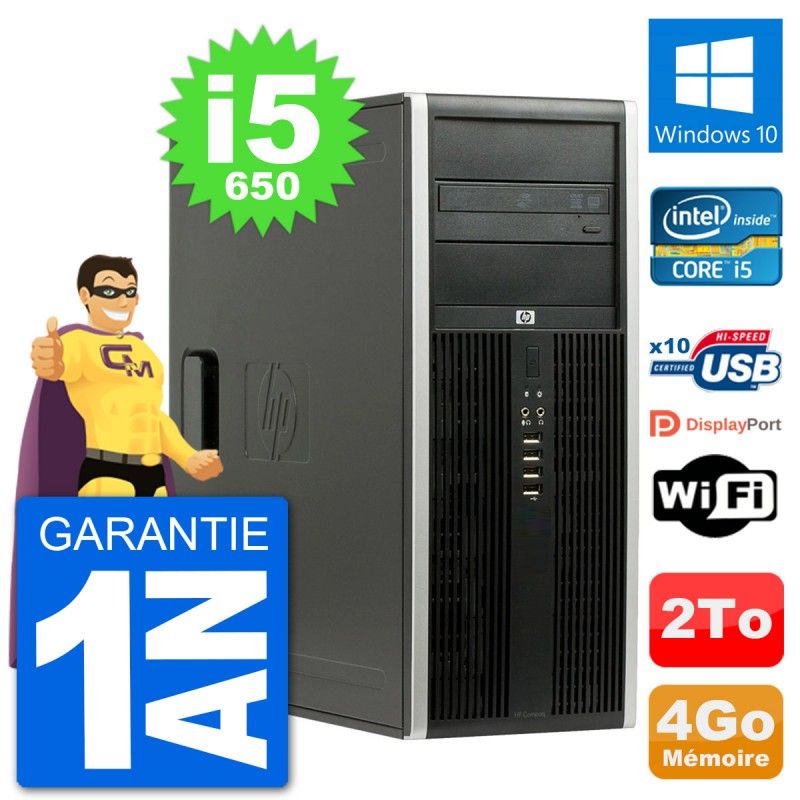 HP 8100 Elite PC - Intel Core i5, 4GB RAM, 2TB HDD, Windows 10