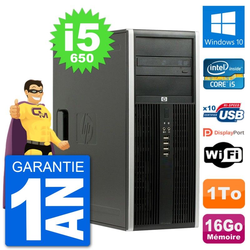 HP 8100 Elite PC - Intel Core i5, 16GB RAM, 1TB Hard Drive, Windows 10
