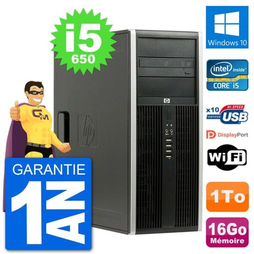 HP 8100 Elite PC - Intel Core i5, 16GB RAM, 1TB Hard Drive, Windows 10