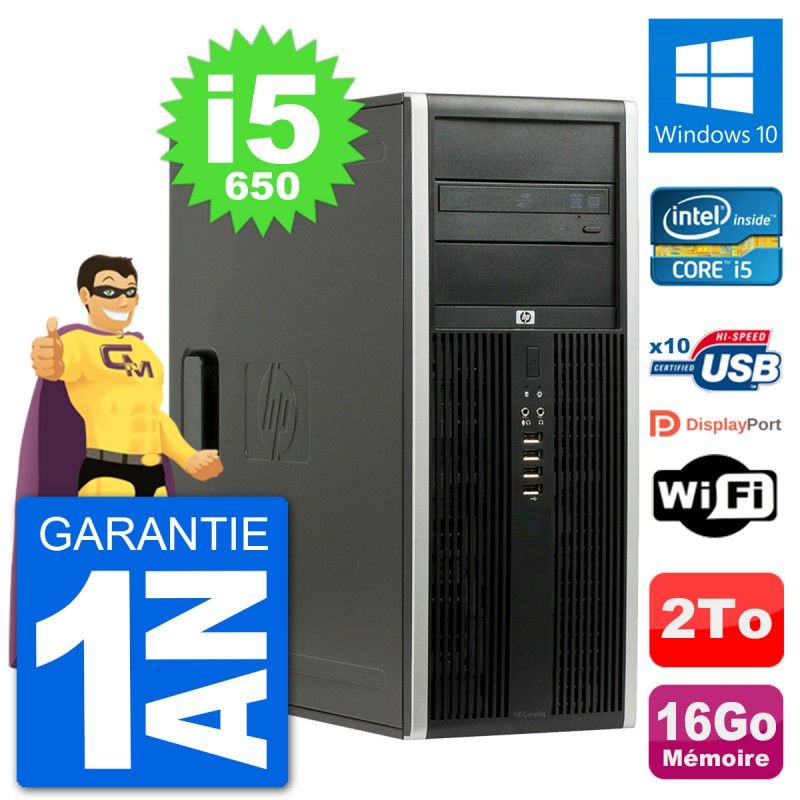 HP 8100 Elite PC - Intel Core i5, 16GB RAM, 2TB HDD, Windows 10