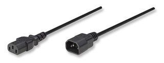 IC Intracom USB-A to USB-A Extension Cable, 1.8m, 480 Mbps (USB 2.0), Hi-Speed, Translucent Silver