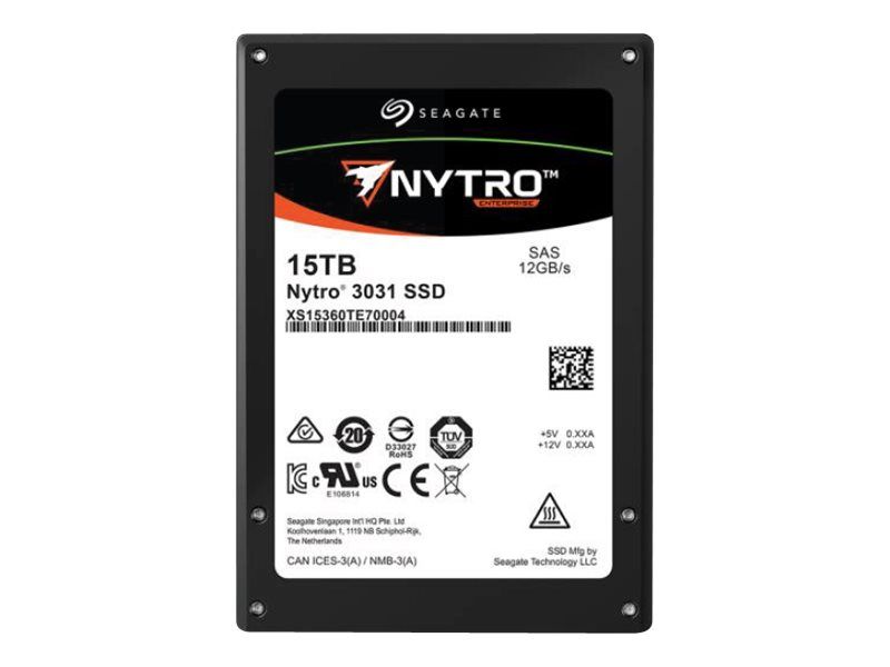 Seagate Nytro 3531 SSD - 3.2TB - Encrypted - Internal - 2.5" - SAS 12Gb/s - Self-Encrypting Drive (SED)