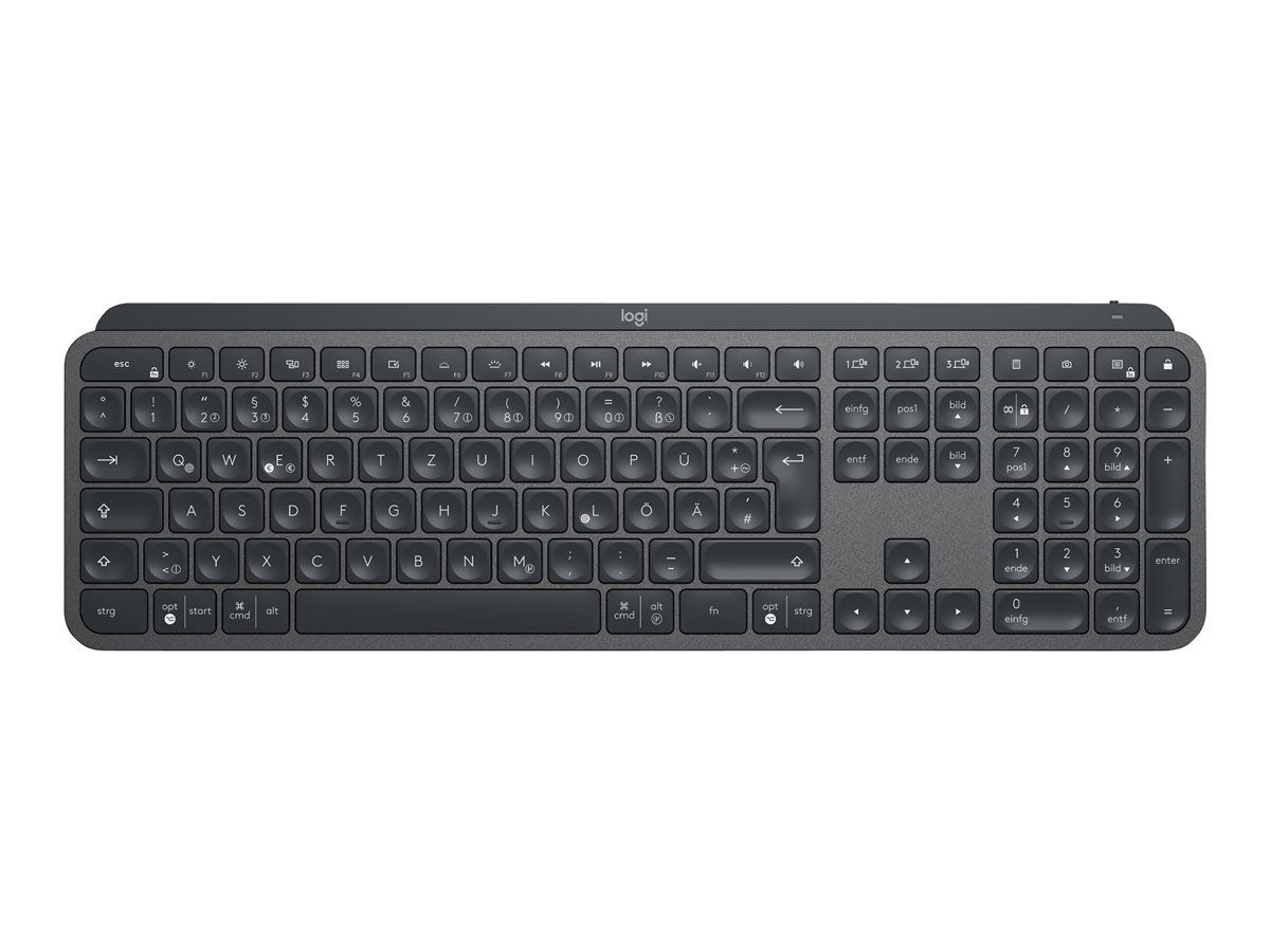Logitech MX Keys Advanced Wireless Illuminated Keyboard - QWERTZ German Layout - Graphite
