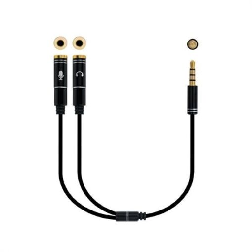 Nano Cable 3.5mm Audio Adapter Cable, 0.3m, Black