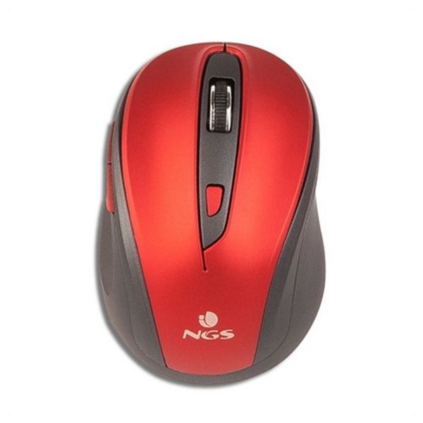 NGS Technology Wireless Mouse EVOMUTERED Plug and Play Red
