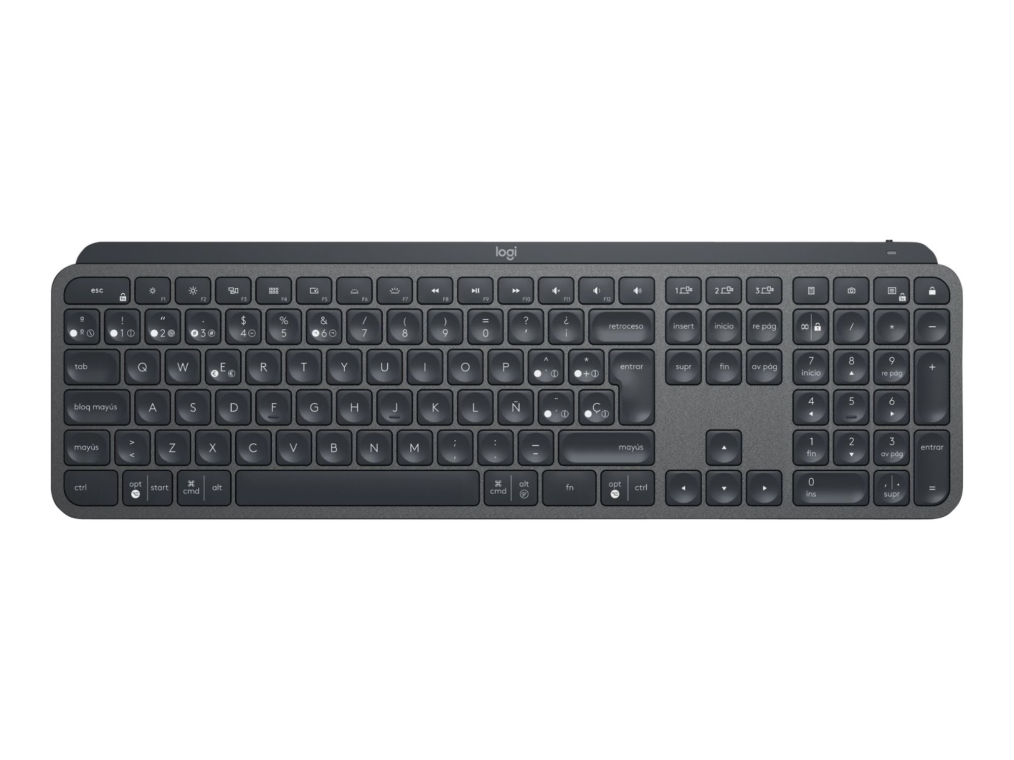 Logitech MX Keys Advanced Wireless Illuminated Keyboard - English
