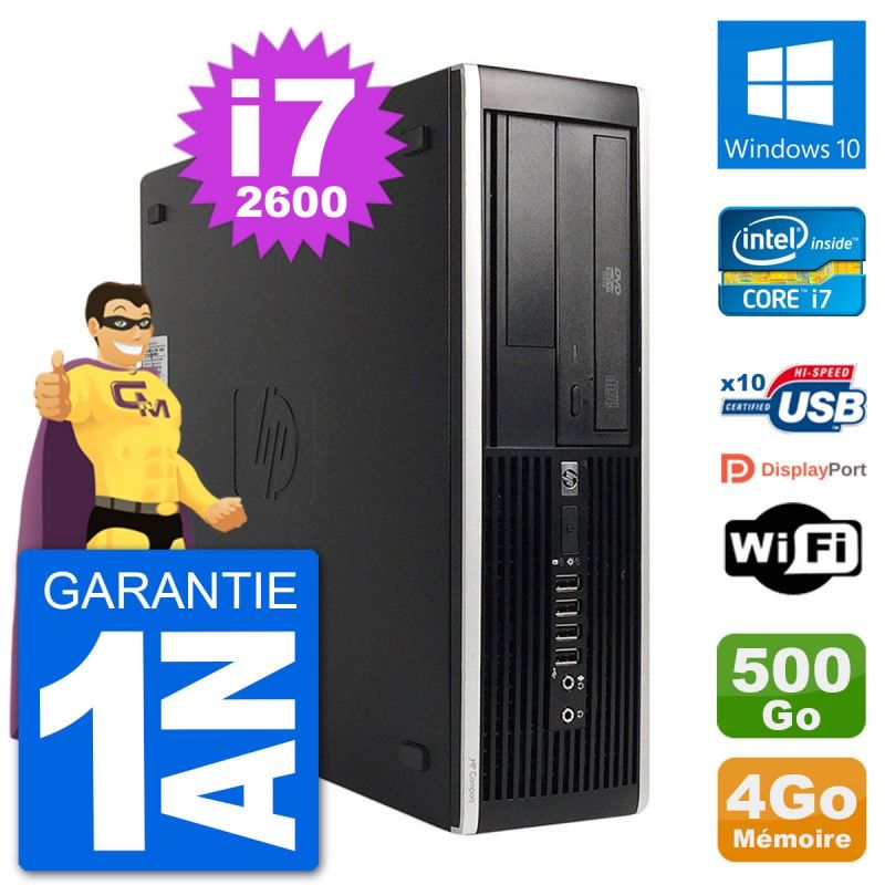 HP Compaq 6200 Pro SFF PC - Intel i7, 4GB RAM, 500GB HDD, Windows 10, WiFi