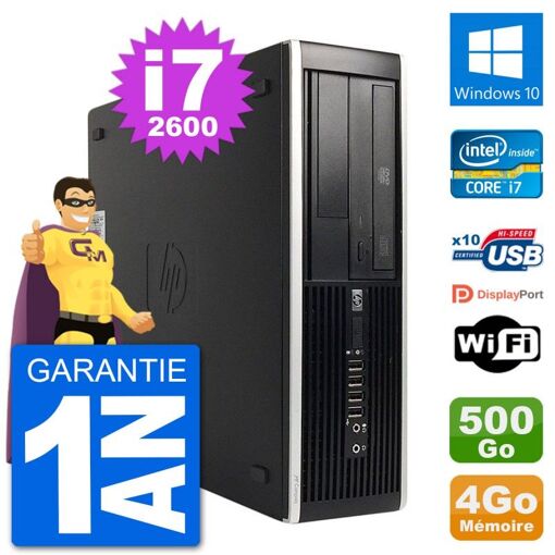 HP Compaq 6200 Pro SFF PC - Intel i7, 4GB RAM, 500GB HDD, Windows 10, WiFi