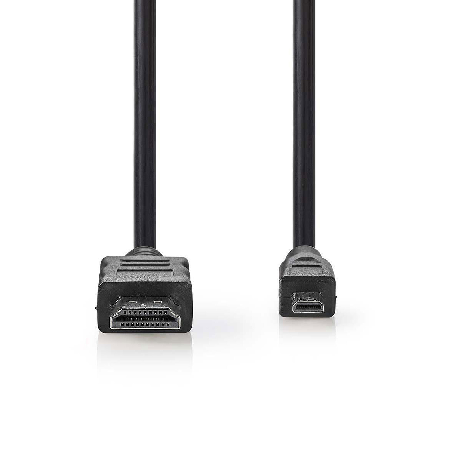 Câble Micro HDMI / HDMI plat High Speed avec Ethernet - Noir (1,5 m)