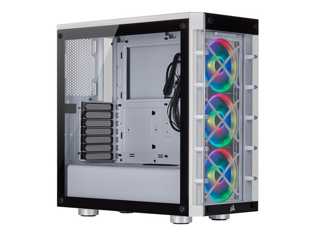 Corsair iCUE 465X RGB Gaming PC Case - White