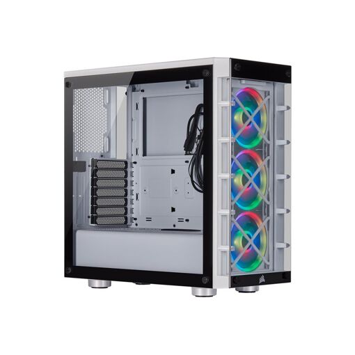 Caja para PC de juego Corsair iCUE 465X RGB - Blanca