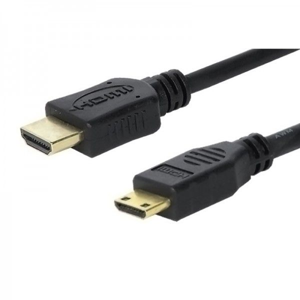 Cable HDMI Nano Cable de 1,8 m con conectores tipo A y C - Negro