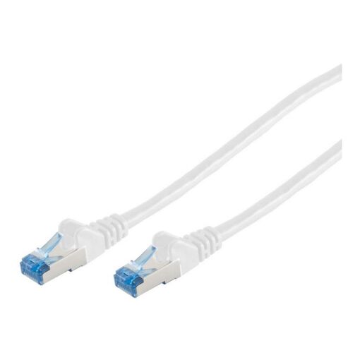 Cable de parche CAT6a RJ45 S/FTP 1m (Blanco)