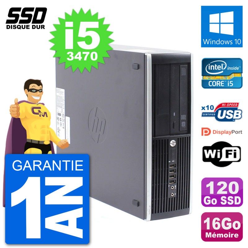HP Compaq Pro 6300 SFF PC - Intel i5, 16GB RAM, 120GB SSD