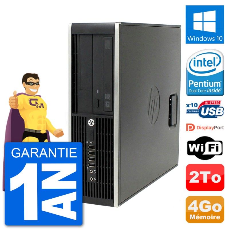 HP Compaq Pro 6300 SFF PC - Intel G630, 4GB RAM, 2TB Hard Drive, Windows 10, WiFi