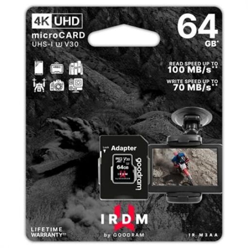 Goodram IRDM 64GB MicroSDXC UHS-I Class 10