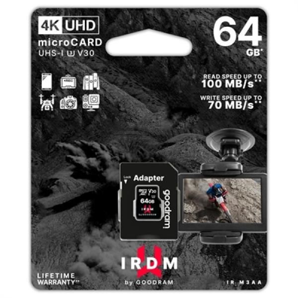 Goodram IRDM 64GB MicroSDXC UHS-I Class 10