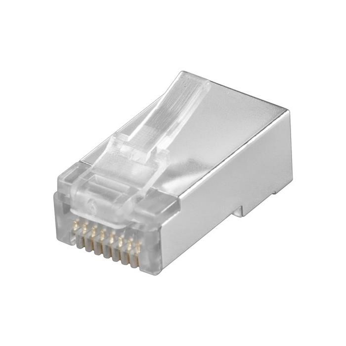 Goobay RJ45 Cat5e Shielded Plug for Round Cable