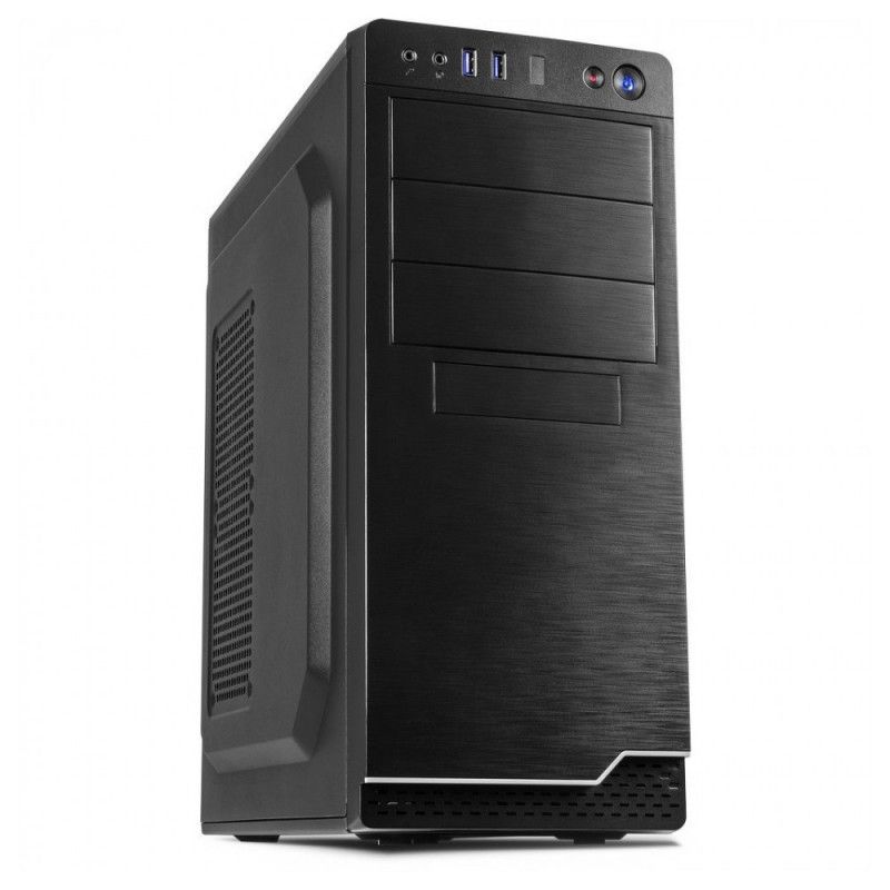 Inter-Tech Midi IT-5916 500W Mid Tower PC Case, Black