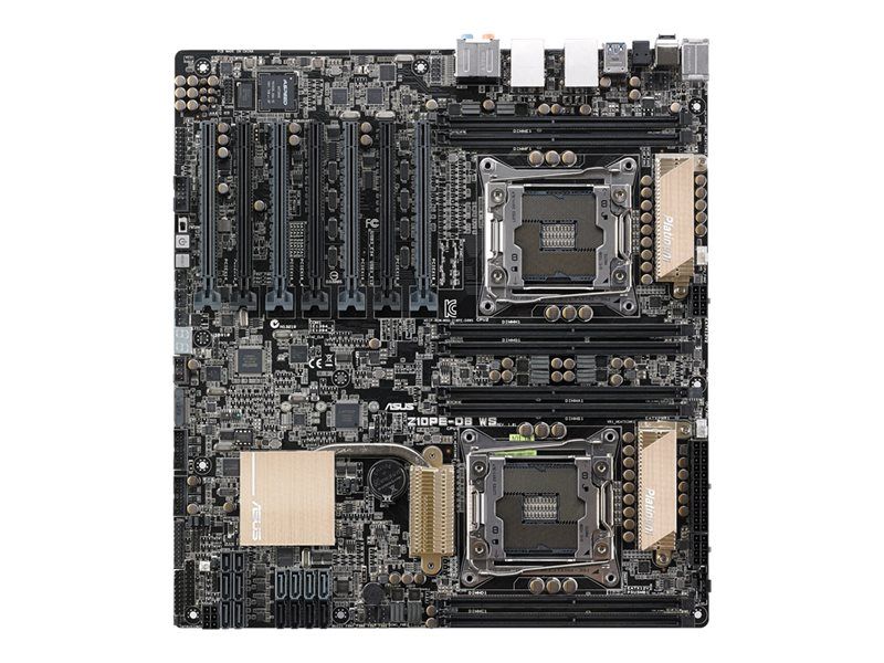 Carte mère Asus Z10PE-D8 WS - SSI EEB, Socket LGA2011-v3, Support de deux CPU, C612 Chipset, USB 3.0, 2x LAN Gigabit, Graphiques intégrés, Audio HD 8 canaux