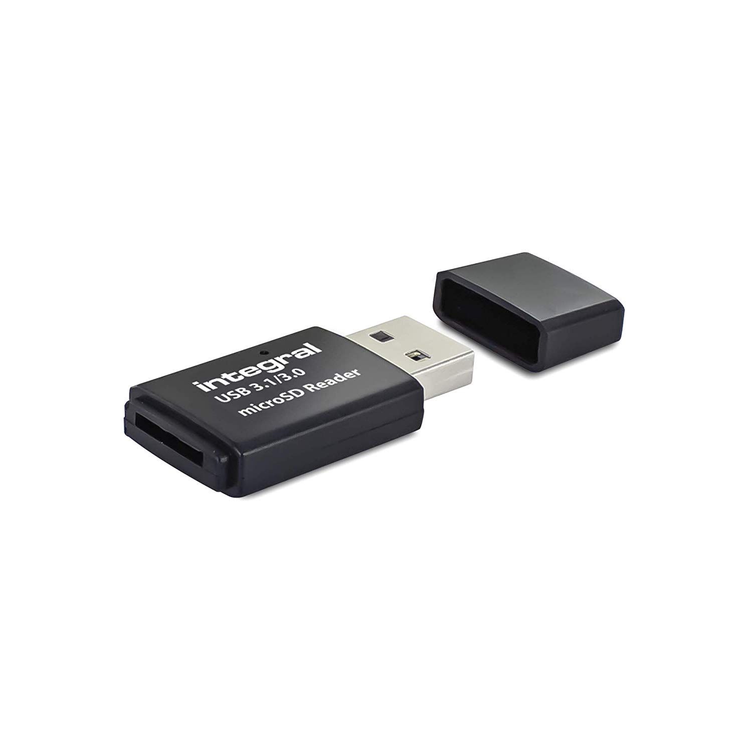 Integral USB 3.1 Card Reader (microSD, microSDHC, microSDXC, UHS-I)