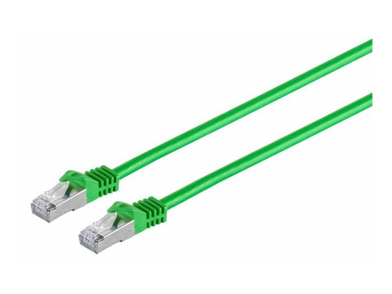 MicroConnect Network Cable - 10m, CAT 7, SFTP, PiMF, RJ-45 (M) to RJ-45 (M), No Hook, Green