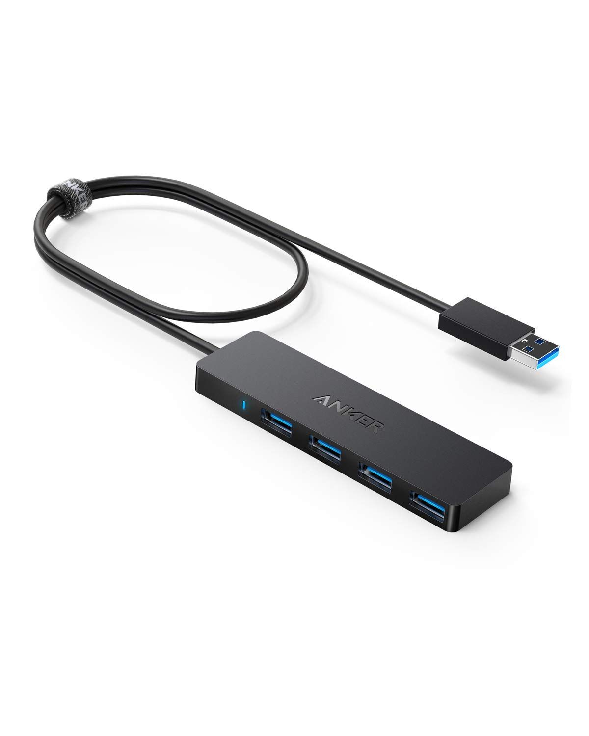 Anker Power Hub 4-Port USB 3.0, Slim & Lightweight, 60cm Cable