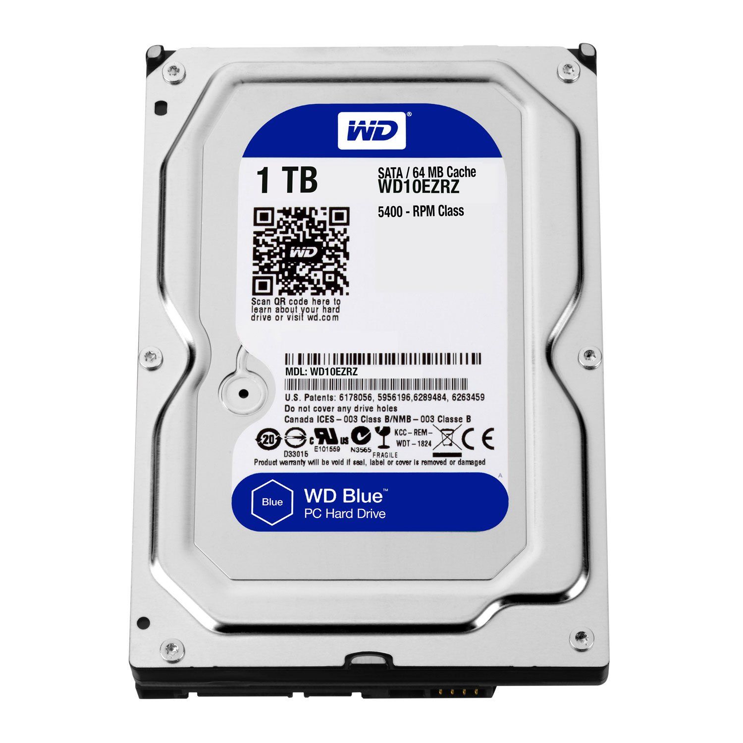 Western Digital 3.5-inch Internal Hard Drive (5400 RPM, 64MB, SATA)