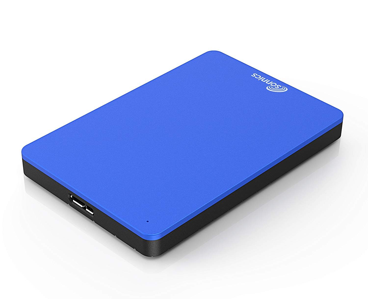 Disco duro externo de 500 GB de Sonnics Azul, súper rápido con USB 3.0 para PC Windows